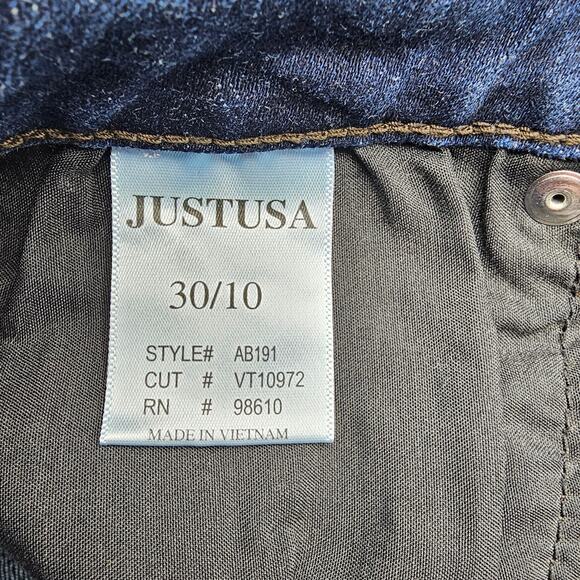 Just USA Womans size 30/10 The DTLA Super Skinny Denim Jeans Dark Indigo NWOT - Picture 7 of 9